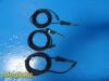 PILLING 3x  Surgical Unipolar High Frequency Bovie Instrument Cable; 10-ft