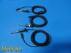 PILLING 3x  Surgical Unipolar High Frequency Bovie Instrument Cable; 10-ft