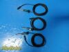 PILLING 3x  Surgical Unipolar High Frequency Bovie Instrument Cable; 10-ft