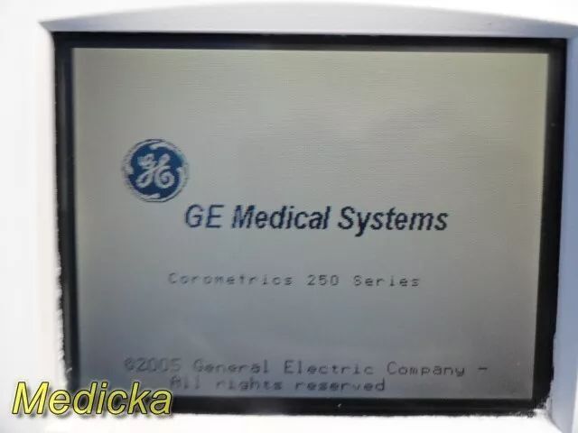 GE/COROMETRICS GE 250 Series 259A,W/ Event Clicker, Transducers & Leads ~ Fetal Monitor