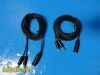 UNBRANDED (Codman) High Frequency (HF) Cord; 10-ft Length (Lot of 2)