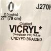 ETHICON REF J270H, Coated VICRYL* (Polyglactin 910) Suture UNDYED BRAIDED, EXP 2026-12