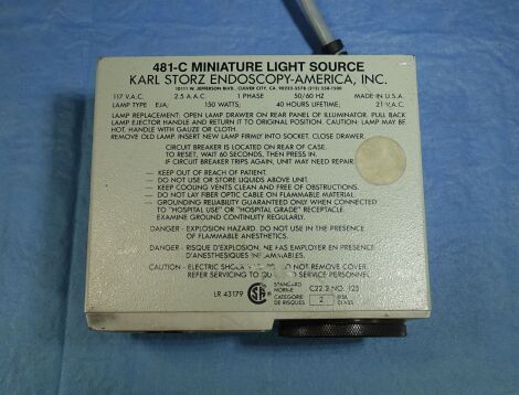 KARL STORZ 481C Light Source