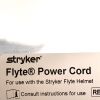 STRYKER REF 0408-600-300, Flyte Power Cord For use with the Stryker Flyte Helmet
