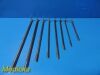 PILLING 8X  Jackson Pillsbury & Jesberg Esophagoscopes W/ Light Carriers