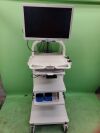 OLYMPUS OEV261H Surgical Monitor w/ Cart & Accessories