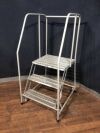 U-LINE H-840-20 3 Step Rolling Safety Ladder