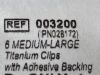 TELEFLEX 12 Packs (6 Clips/Pack) Titanium Clips  003200   Exp.2024-04  (Q18 ) Titanium Clips