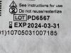 ETHICON Lot of 34 Chromic Gut  636   Exp.2024-03  (Q26) Chromic Gut