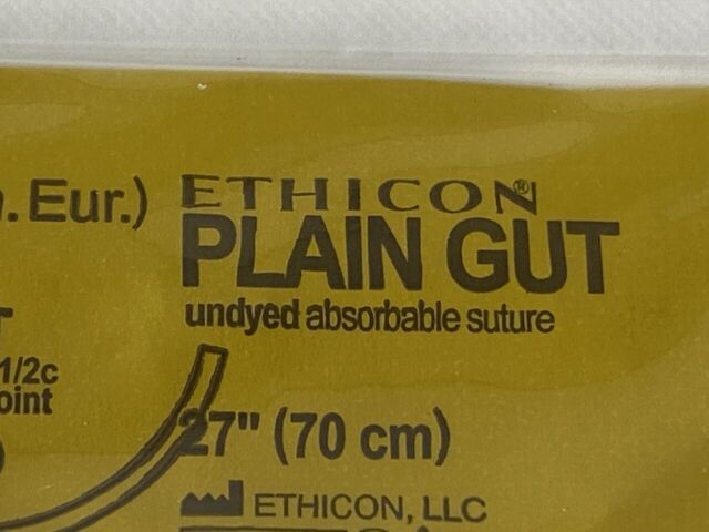 ETHICON Lot of 28 Plain Gut  852   Exp.2024-03  (Q26) Plain Gut