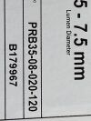 EV3 EverFlex  PRB35-08-020-120   Exp.2024-03  (F12) EverFlex
