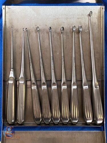 CODMAN 21-1022 Orthopedic Spinal Curettes  Case - Set