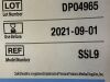 PRESSURE PRODUCTS SafeSheath II  SSL9  Exp.2021-09  (H24) SafeSheath II