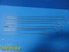 PILLING Lot of 8  Assorted ENT Jackson Velvet Lot of 8 Pilling Assorted ENT Jackson Velvet Eye Aspirating Tubes