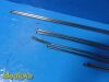 PILLING Lot of 8  Assorted ENT Jackson Velvet Lot of 8 Pilling Assorted ENT Jackson Velvet Eye Aspirating Tubes