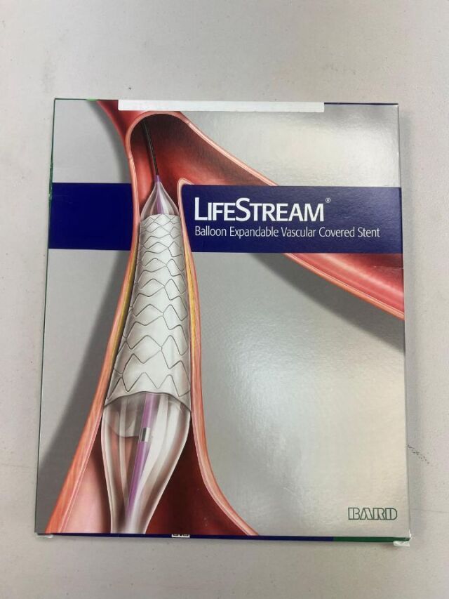 BARD LSMU0800837 LIFESTREAM BALLOON EXPANDABLE VASCULAR COVERED STENT