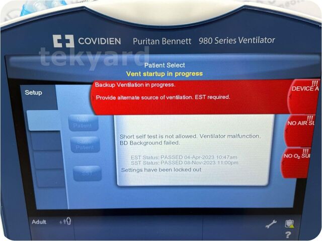 COVIDIEN PURITAN BENNETT Series 980 Pediatric Adult Ventilator