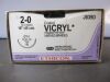 ETHICON J839D COATED VICRYL (polyglactin 910) Suture, Taper Point, Absorbable, 12/BX, IN-DATE: 2026 Sutures