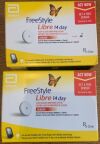 ABBOTT 230627Q (2 BOXES) FREESTYLE LIBRE 14 DAY SENSOR  (X)
