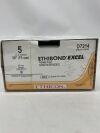 ETHICON D7214 Size 5, 30 in. Length, Green, Coated Polyester, Braided, Straight, 48 mm Needle Length