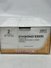 ETHICON D8811 Size 2, 30 in. Length, Green/White/Light Green, Polyester