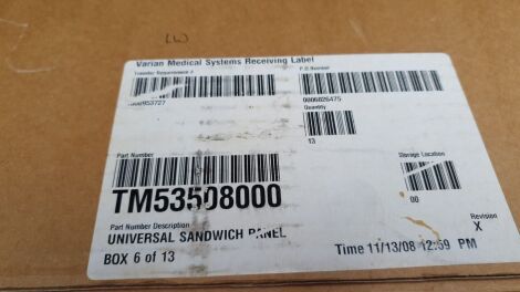 VARIAN TM53508000 UNIVERSAL SANDWICH PANEL Linear Accelerator