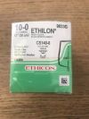 ETHICON 9033G Ethilon Nylon Suture  Black Monofilament 10-0, 12in (12/Box)