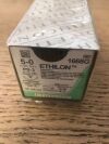 ETHICON 1668G Ethilon Polyamide 6 Black Monofilament Non-Absorbable Suture 5-0, 18in (12/Box)