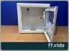 AED 3012604-031 LIFEPAK BRAND AED CABINET RECESSED MEDTRONIC WITH KEYS. ALARM NOT WORKING Defibrillator
