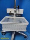 UNBRANDED Device Cart; Height Adjustable W/ Drawer & Basket