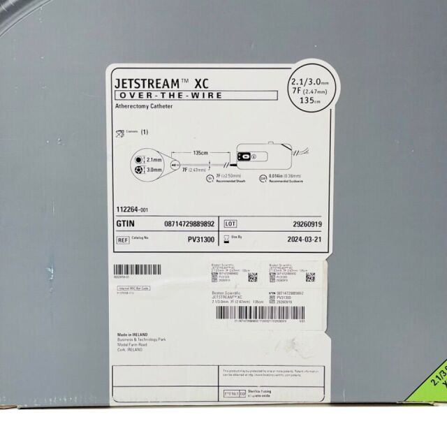 BOSTON SCIENTIFIC REF PV31300 Jetstream™ 2.1/3.0 mm XC Atherectomy Catheter , 7F, EXP 2024/03