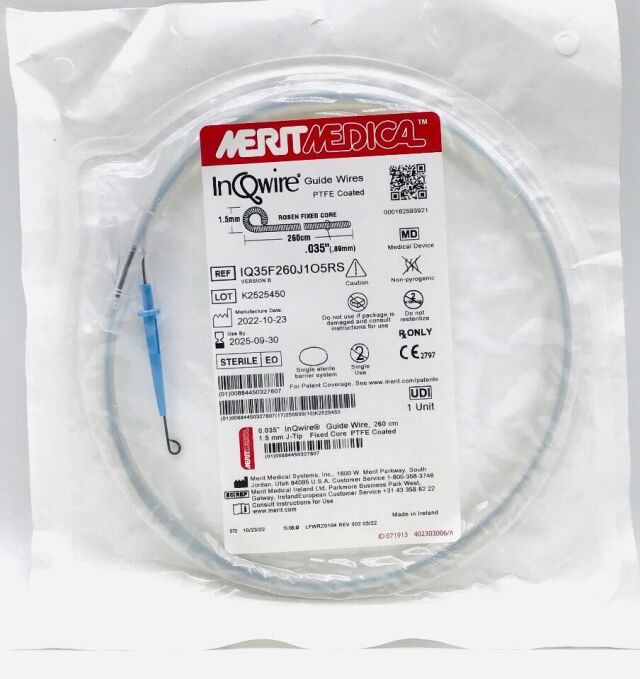 MERIT MEDICAL IQ35F260J1O5RS InQwire Guide Wires PTFE Coated - Lot of 4