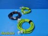 JOHNSON & JOHNSON 3X J&J Sterilmed BlueFlex M600 Pump Tube Hoses Set; Pairs (Blue & Green)