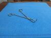 V. MUELLER CH1725 Forcep 1/2" Cross Serrated Tips w/ Longitudinal Serrations