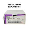 COVIDIEN REF GL-67-M Polysorb™ Braided Absorbable Suture, 3-0 2 Metric 5x30" 75 cm VIOLET, V-20 TAPER, EXP 2024/03