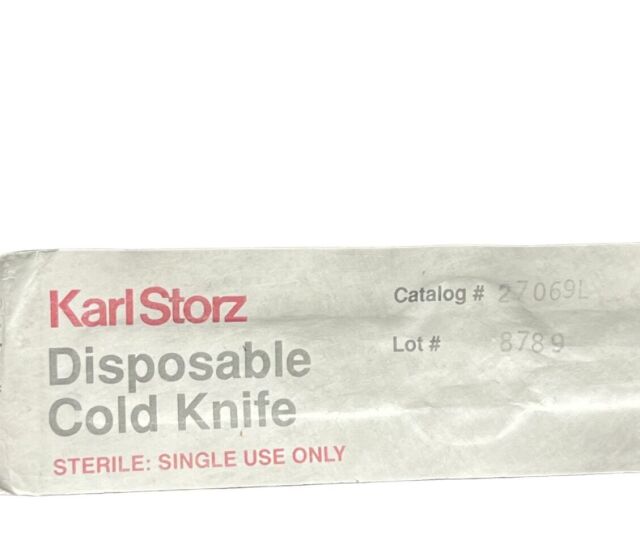 KARL STORZ 27069L Disposable Cold Knife, Half-Round