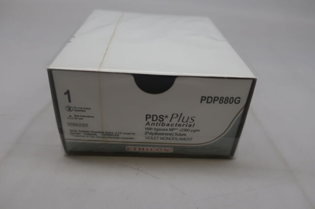 ETHICON PDP880G PDS Plus Absorbable Monofilament Suture, Size 1, 96 in. Length, TP-1 Needle