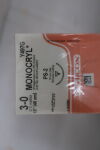 ETHICON Y497G Monocryl Absorbable Monofilament Poliglecaprone 25 Suture, Size 3-0, 18 in. Length, PS-2 Needle