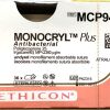 ETHICON REF MCP945H, MONOCRYLT Plus, undyed monofilament absorbable suture, EXP 2021-08