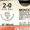 ETHICON REF MCP945H, MONOCRYLT Plus, undyed monofilament absorbable suture, EXP 2021-08