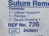 BUSSE Lot of 7 Suture Removal Kit  726   Exp.2026-04 & 2026-10   (D4/K23/Q19/Y61) Suture Removal Kit