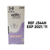 ETHICON REF J344H Coated VICRYL* (Polyglactin 910) Suture, 3-0 J344H (2.0 metric) 36