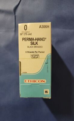 ETHICON PERMA-HAND SILK 0 A306H Sutures