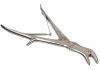 ZIMMER 3310 Stille-Luer Bone Rongeur, 45 Degree Angle, 6mm x 15mm Cup Size, 23cm TL
