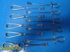 V. MUELLER V.Mueller Codman Weck SKLAR Assorted Murphy Retractors; Blunt/Sharp Prongs~