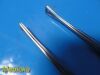 INTEGRA Lot of 2  Jarit 305-200 Pennington Tissue Forceps; Straight; 8¼