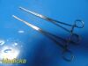 INTEGRA Lot of 2  Jarit 305-200 Pennington Tissue Forceps; Straight; 8¼