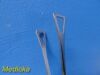 INTEGRA Lot of 2  Jarit 305-200 Pennington Tissue Forceps; Straight; 8¼