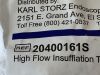 STORZ High Flow Insufflation Tubing  20400161S   Exp.2027-02  (H25) High Flow Insufflation Tubing