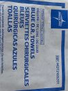 MEDLINE Lot of 11 Packs Blue O.R. Towels  MDT2168201  (*E6/Y63*) Blue O.R. Towels